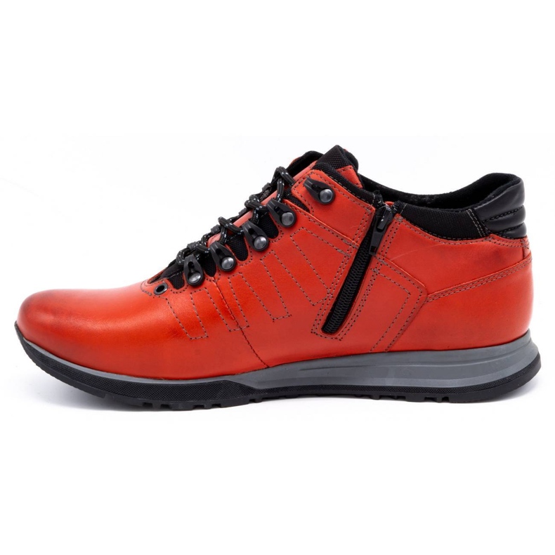 Olivier Zapatos hombre botines piel 920MP rojo 1