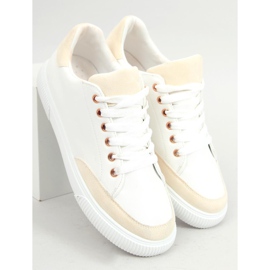 Zapatillas de mujer blancas 6110 Yellow blanco amarillo 1