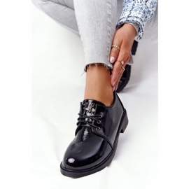 S.Barski Zapatos Lacados Lacados Oxfords De Mujer S. Barski Negro 1