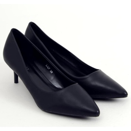 Zapatos de salón con tacón bajo Kate Black negro 5