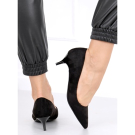 Zapatos de salón con tacón bajo Ann Black negro 1