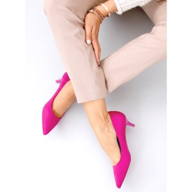 Zapatos de salón con tacón bajo Ann Fushia rosado 2
