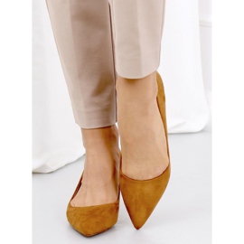 Zapatos de salón con tacón bajo Ann Camel marrón 5