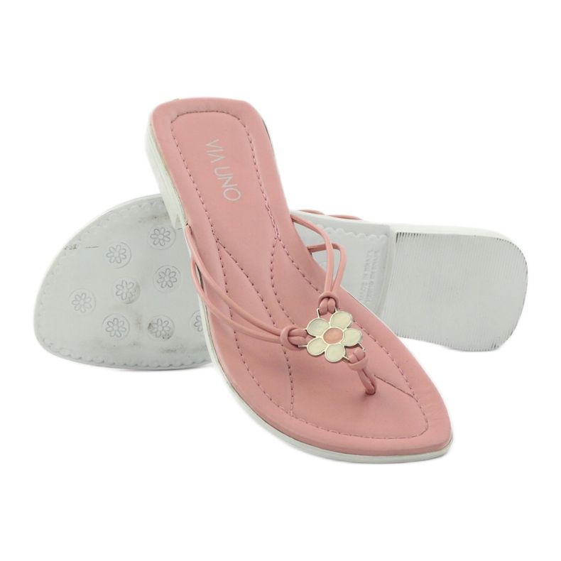 Via-Nova Zapatillas de mujer Via Uno rosa blanco 3