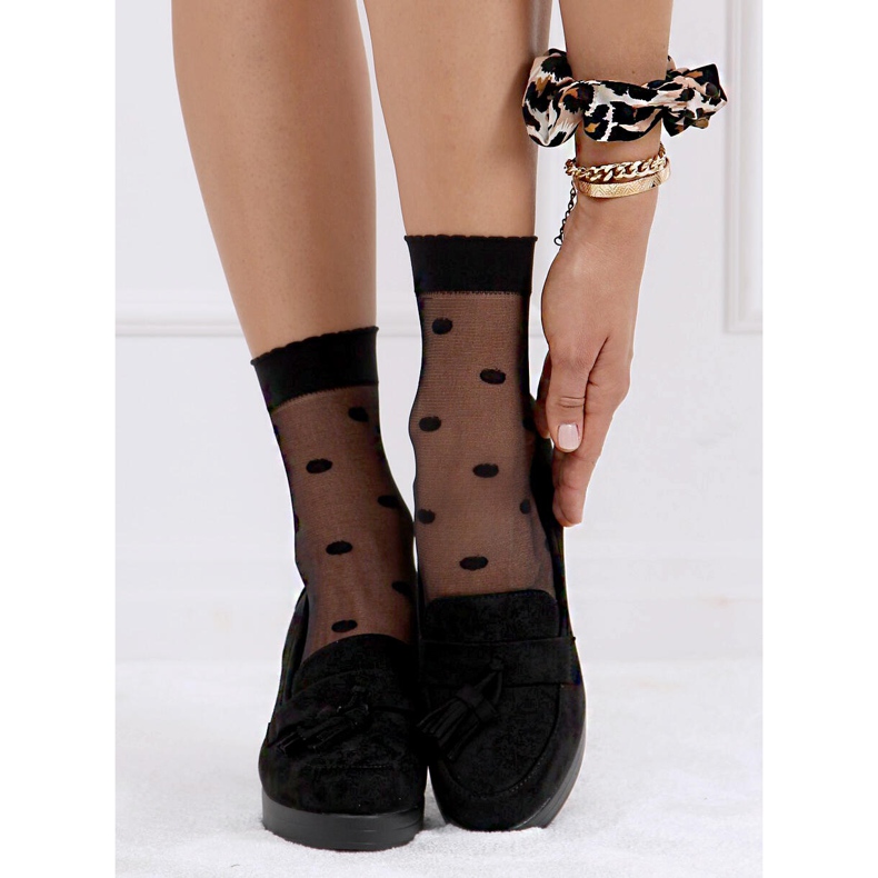 Zapato de salón en poste y plataforma negro 8B817 Negro 1