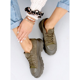 Zapatillas Lily Green de suela alta verde 4