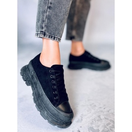 Zapatillas Lily Black de suela alta negro 3