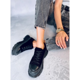 Zapatillas Lily Black de suela alta negro 5
