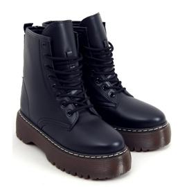 Botas con cordones con martensiaki Jenny Black negro 4