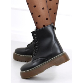Botas con cordones con martensiaki Jenny Black negro 2 Botas con cordones con martensiaki Jenny Black negro 2