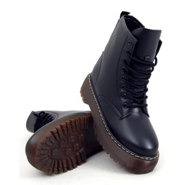 Botas con cordones con martensiaki Jenny Black negro 3