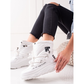 Botas de nieve VINCEZA relucientes blanco 4