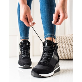 W. Potocki Zapatillas De Cuña Potocki negro 2