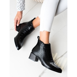 Filippo Botas casual de tacón alto negro 4
