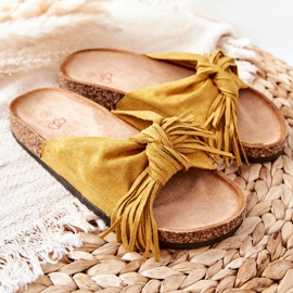 FW1 Chanclas con suela de corcho Taryne amarillas amarillo 3