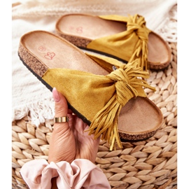 FW1 Chanclas con suela de corcho Taryne amarillas amarillo 1