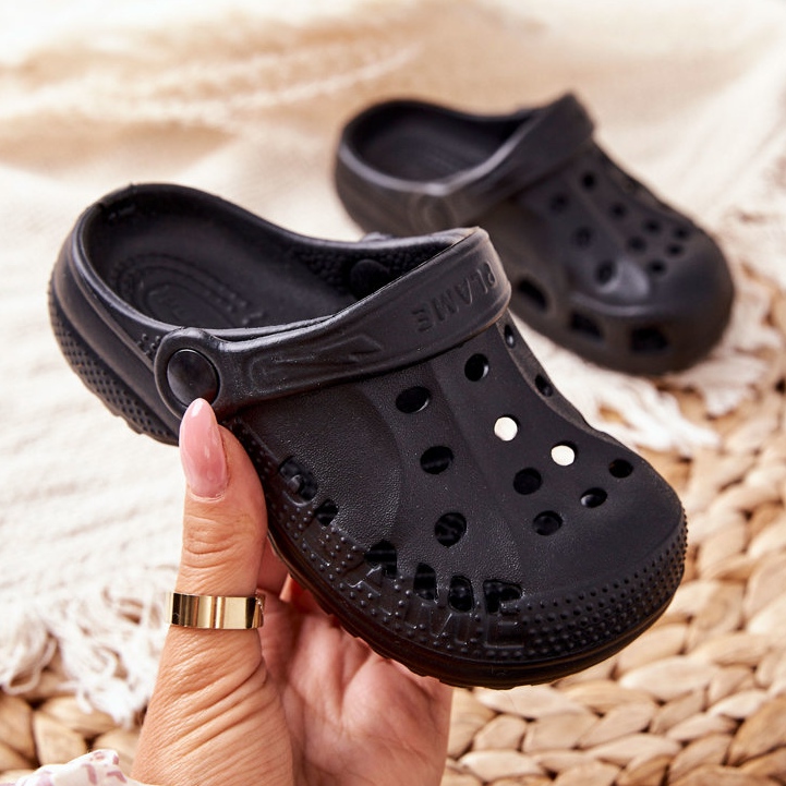 Flameshoes Zapatillas de casa para niños Black Kroks negro 2