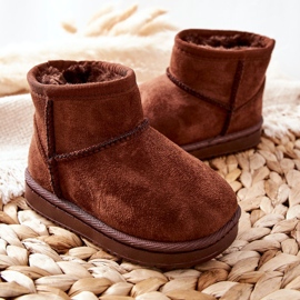 Botas cálidas para niños Botas para la nieve Brown Gooby marrón 5