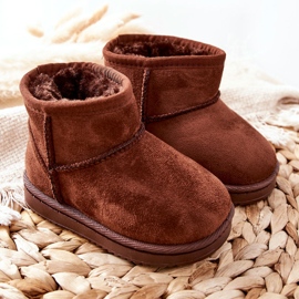 Botas cálidas para niños Botas para la nieve Brown Gooby marrón 7