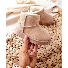 FR1 Botas de nieve cálidas para niños Gooby beige 4