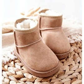 FR1 Botas de nieve cálidas para niños Gooby beige 1