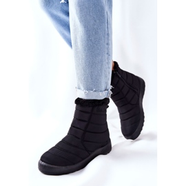 Botas de nieve cálidas negras para mujer Mezyss negro 4