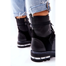 Botas de trabajo de cuero negro Maciejka 05219-01 4