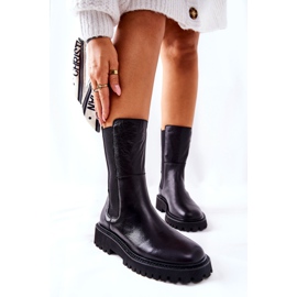 Bota alta Jodhpur Big Star II274416 Negro 1