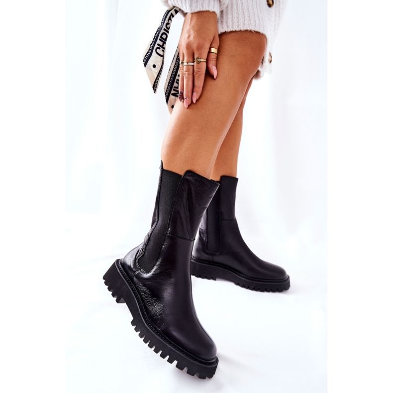 Bota alta Jodhpur Big Star II274416 Negro 2