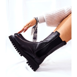 Bota alta Jodhpur Big Star II274416 Negro 4