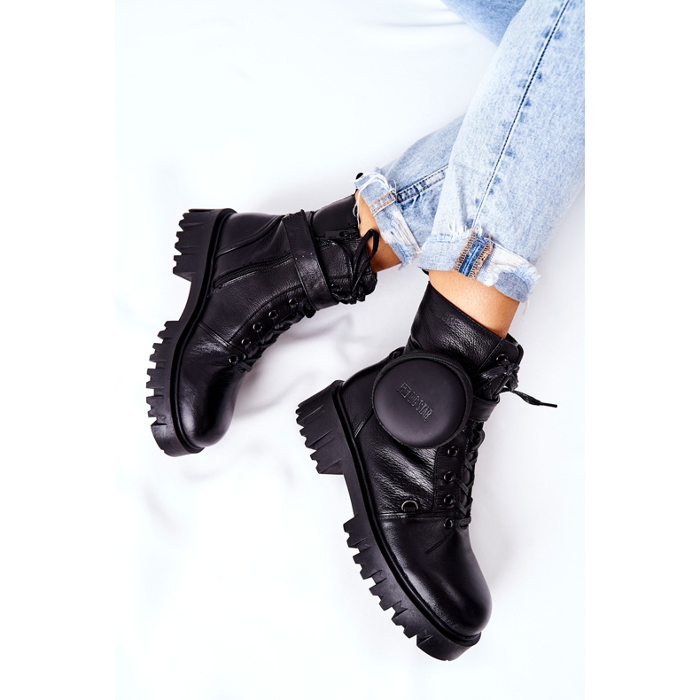 Trabajadores calientes de cuero con riñón Big Star II274430 Negro 2