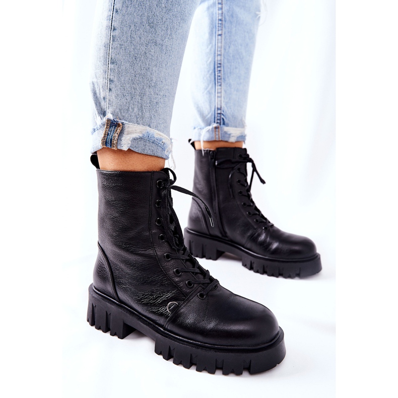 Trabajadores calientes de cuero con riñón Big Star II274430 Negro 1