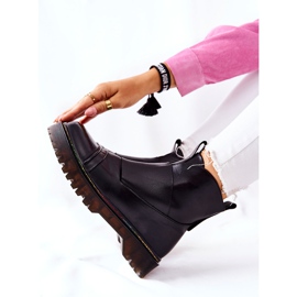 PM1 Botas Milie Jodhpur negras con costuras coloridas negro 2