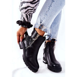 PS1 Botas negras de piel cálida Cortona con cremallera negro 5