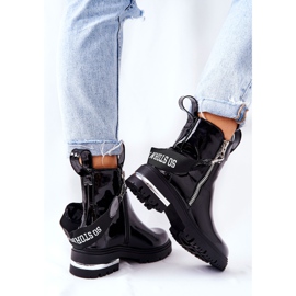 PS1 Botas Calientes Piel Lacada Con Cremallera Cortona Negra negro 2 PS1 Botas Calientes Piel Lacada Con Cremallera Cortona Negra negro 2