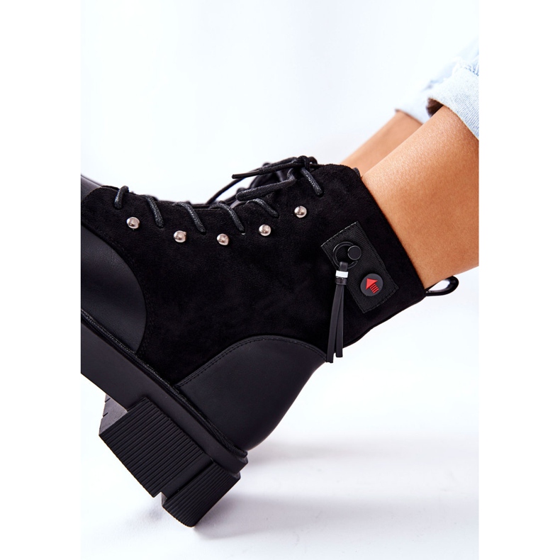 POTOCKI Botas de cuero ¡Trabajadores atados de negro a tu manera! 1