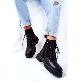 POTOCKI Botas de cuero ¡Trabajadores atados de negro a tu manera! 4