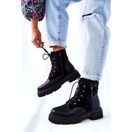 POTOCKI Botas de cuero ¡Trabajadores atados de negro a tu manera! 5