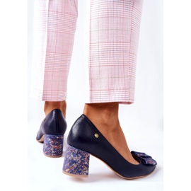 Salón Mujer Maciejka Suede Azul Marino 3356A-19 2