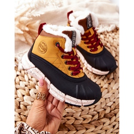 Botas de abrigo para niños Big Star II374072 Camel marrón negro naranja 5