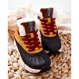 Botas de abrigo para niños Big Star II374072 Camel marrón negro naranja 1