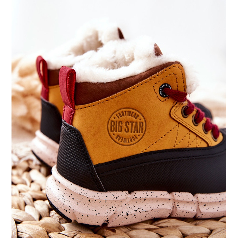 Botas de abrigo para niños Big Star II374072 Camel marrón negro naranja 2