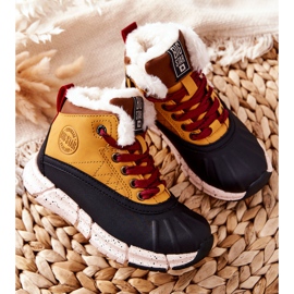Botas de abrigo para niños Big Star II374072 Camel marrón negro naranja 4