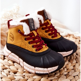Botas de abrigo para niños Big Star II374072 Camel marrón negro naranja 7