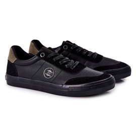 Zapatillas Hombre Piel Big Star II174008 Negro-Verde 1