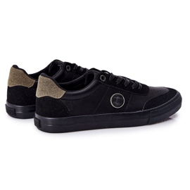 Zapatillas Hombre Piel Big Star II174008 Negro-Verde 2