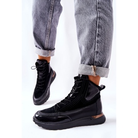 POTOCKI Negro Zapatillas deportivas de cuero negras Chocci 1