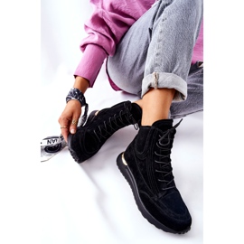 POTOCKI Zapatillas Deportivas De Gamuza Negra Chocci negro 1