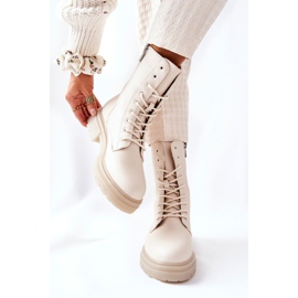 PE1 Botas Altas Workery Beige Rozelle 8