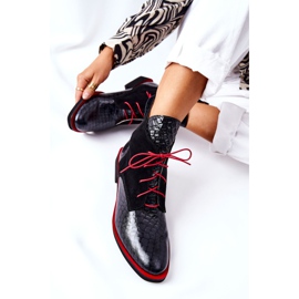 PA2 Botines Piel Estampado Cocodrilo Negro Laorelia rojo 2 PA2 Botines Piel Estampado Cocodrilo Negro Laorelia rojo 2